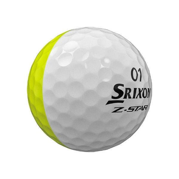Srixon Z-Star 8 Divide - White/Tour Yellow 4 Srixon Z-Star 8 Divide - White/Tour Yellow - Image 2