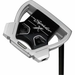 New And Used TaylorMade MySpider X Chalk Grey/White Short Slant W/T-Sightline Putter Golf Clubs -Fairway Woods Shop taylormade myspider x chalk grey white short slant w t sightline putter 2